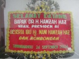 Karangan Bunga Kunjungan Wapres Hamzah Haz Tahun 2006 di Hotel Pondok Sari Tawangmangu
